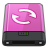 Pink Sync W Icon